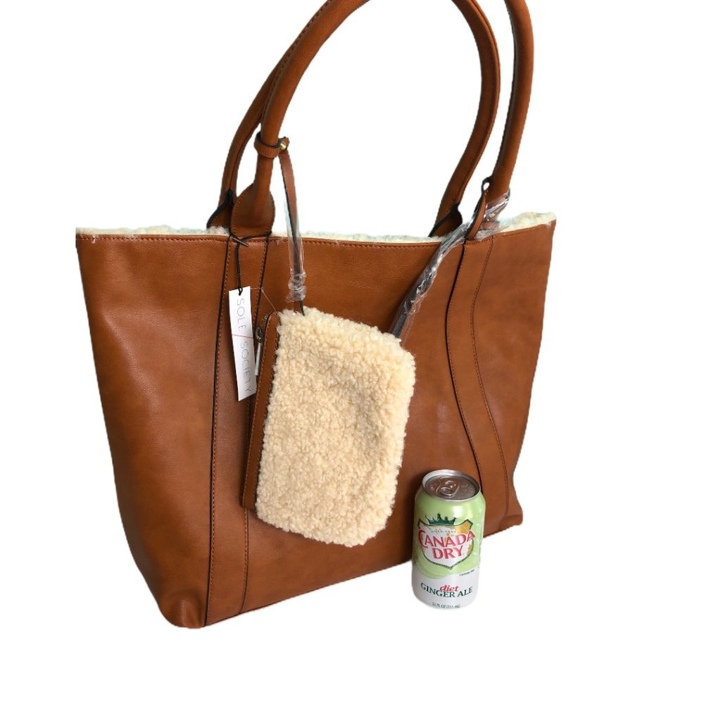 Sole Society – Nordstroms - Faux fur  bag w/clutch